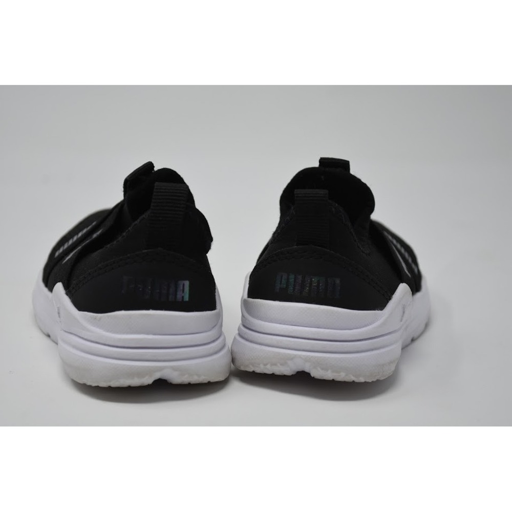 Puma Black Slip-On Sneakers Toddlers Kids Size US 6C Breathable Trainer Shoes - Picture 4 of 5